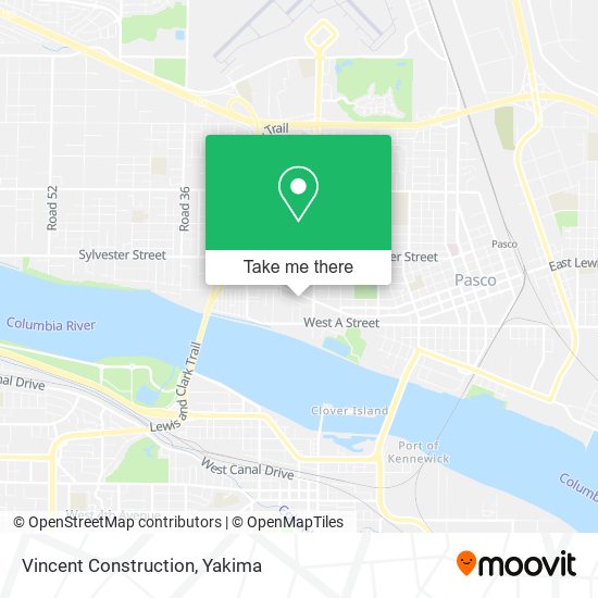 Vincent Construction map