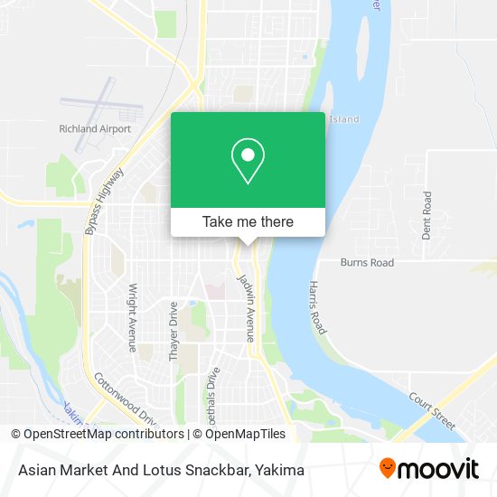 Asian Market And Lotus Snackbar map