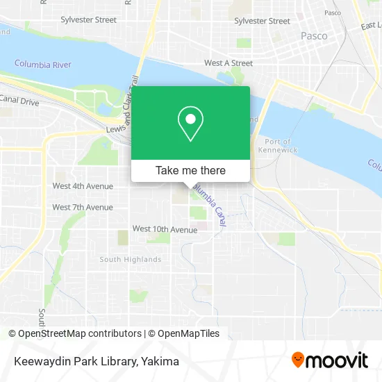 Keewaydin Park Library map