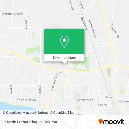 Martin Luther King Jr. map