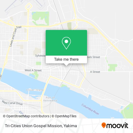 Tri-Cities Union Gospel Mission map