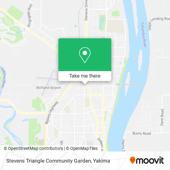 Mapa de Stevens Triangle Community Garden