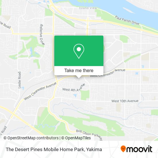 Mapa de The Desert Pines Mobile Home Park