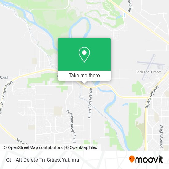 Mapa de Ctrl Alt Delete Tri-Cities