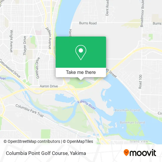 Columbia Point Golf Course map