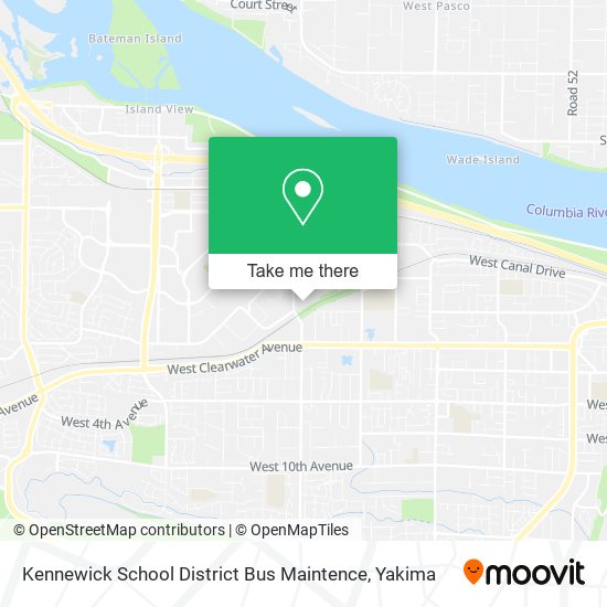 Kennewick School District Bus Maintence map