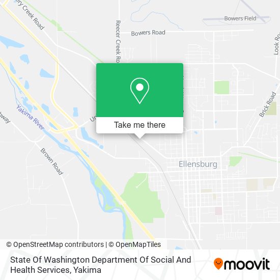 State Of Washington Department Of Social And Health Services map