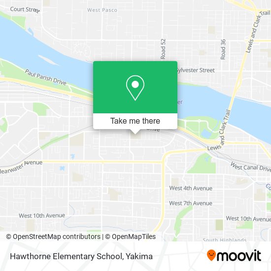 Mapa de Hawthorne Elementary School
