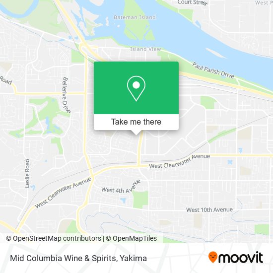 Mid Columbia Wine & Spirits map