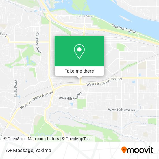 Mapa de A+ Massage