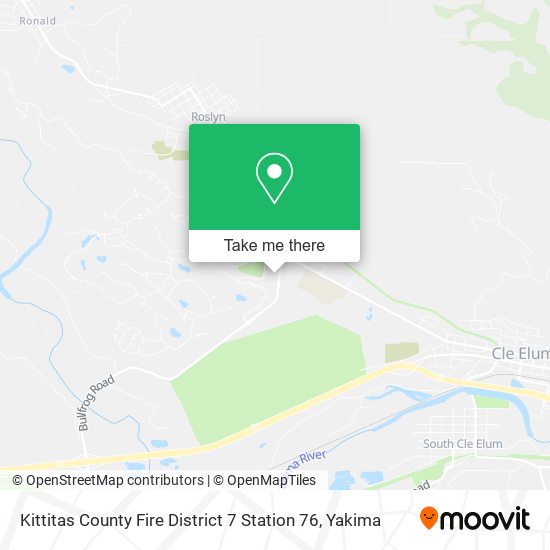 Kittitas County Fire District 7 Station 76 map