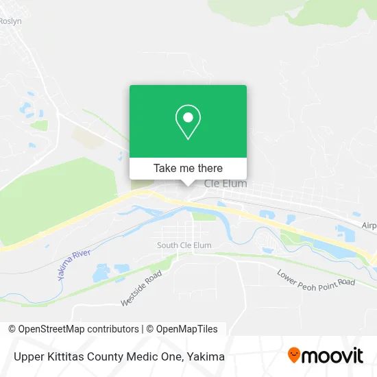 Upper Kittitas County Medic One map
