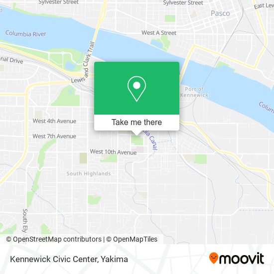 Kennewick Civic Center map