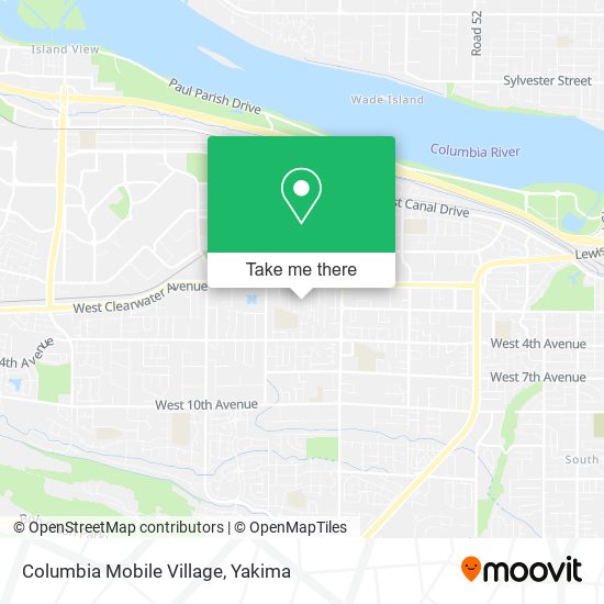 Mapa de Columbia Mobile Village