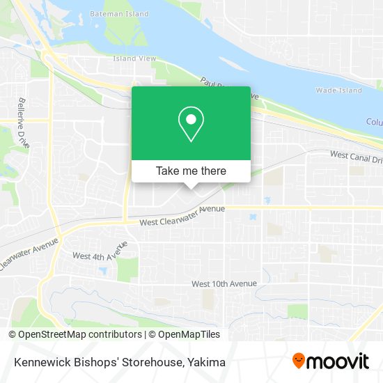 Kennewick Bishops' Storehouse map