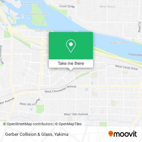 Mapa de Gerber Collision & Glass