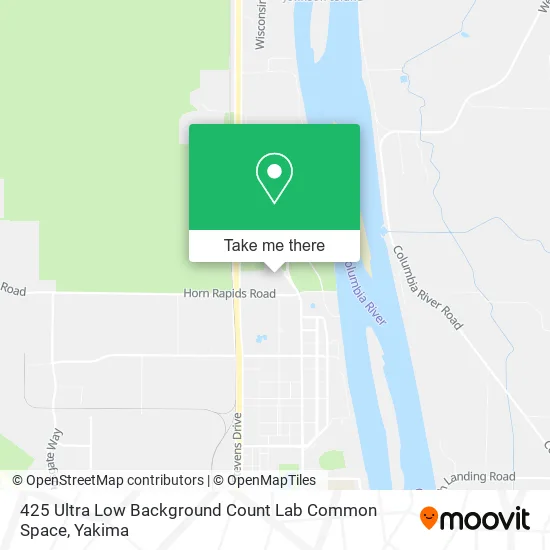 425 Ultra Low Background Count Lab Common Space map