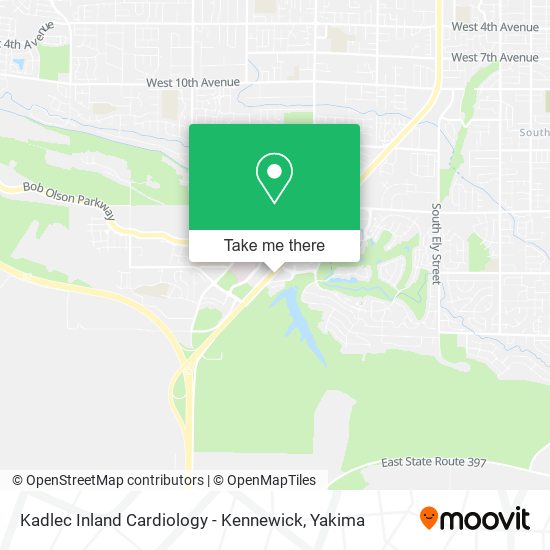 Kadlec Inland Cardiology - Kennewick map