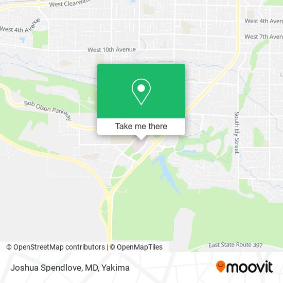 Joshua Spendlove, MD map