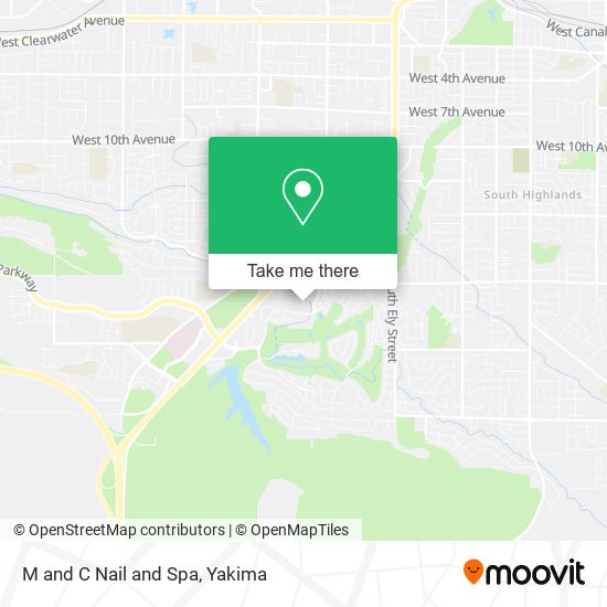 M and C Nail and Spa map