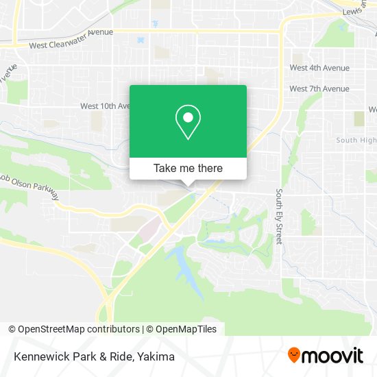 Kennewick Park & Ride map