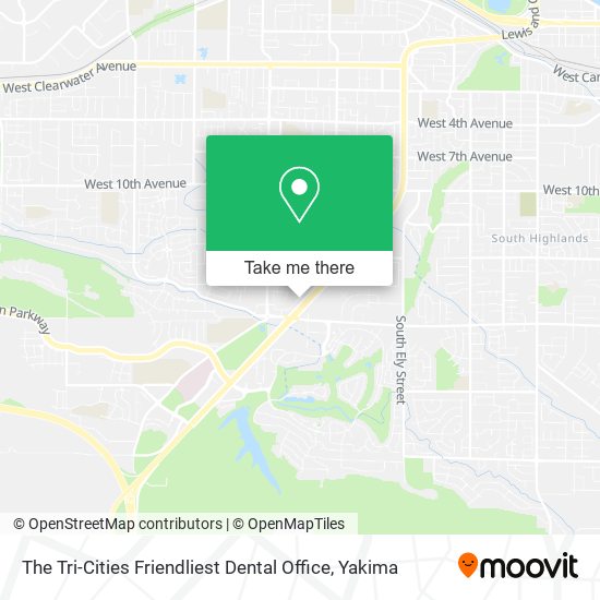 The Tri-Cities Friendliest Dental Office map