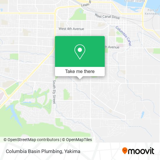 Mapa de Columbia Basin Plumbing