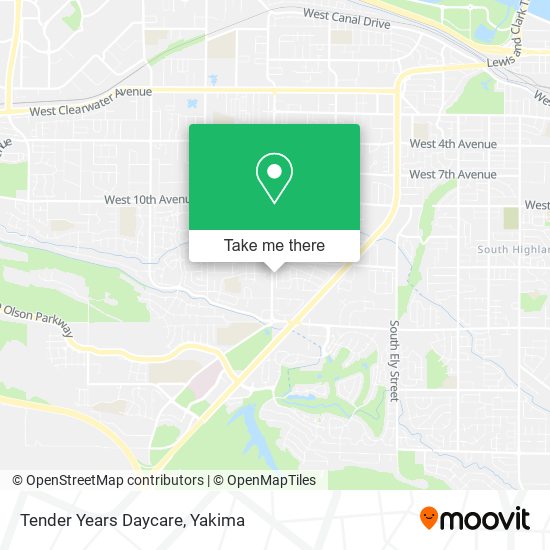 Tender Years Daycare map