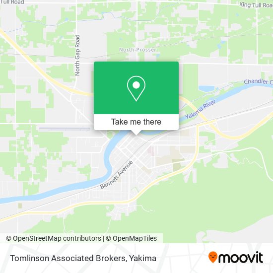 Tomlinson Associated Brokers map