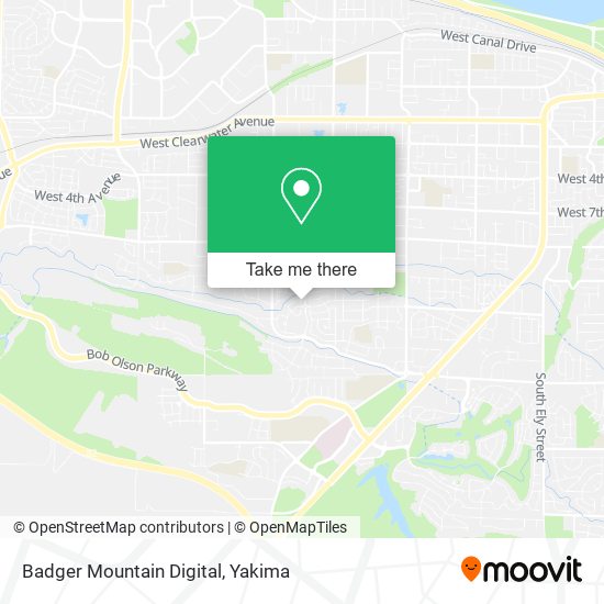 Mapa de Badger Mountain Digital