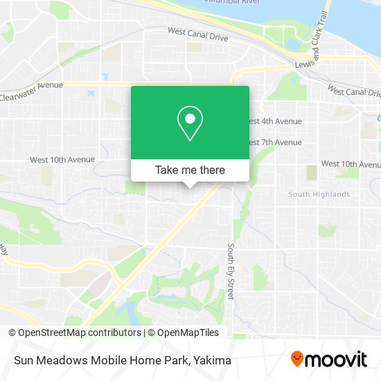 Sun Meadows Mobile Home Park map