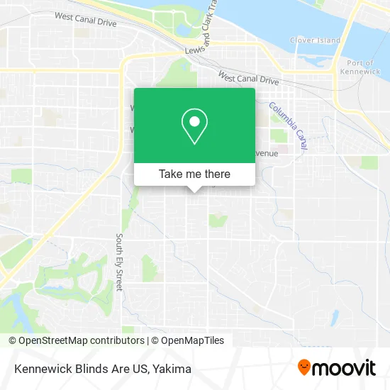 Kennewick Blinds Are US map