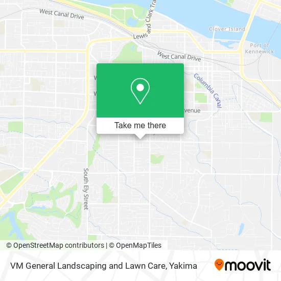 VM General Landscaping and Lawn Care map