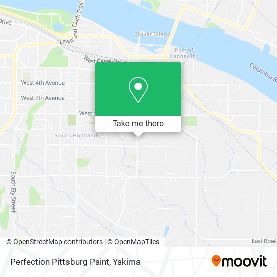 Perfection Pittsburg Paint map