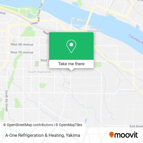 A-One Refrigeration & Heating map