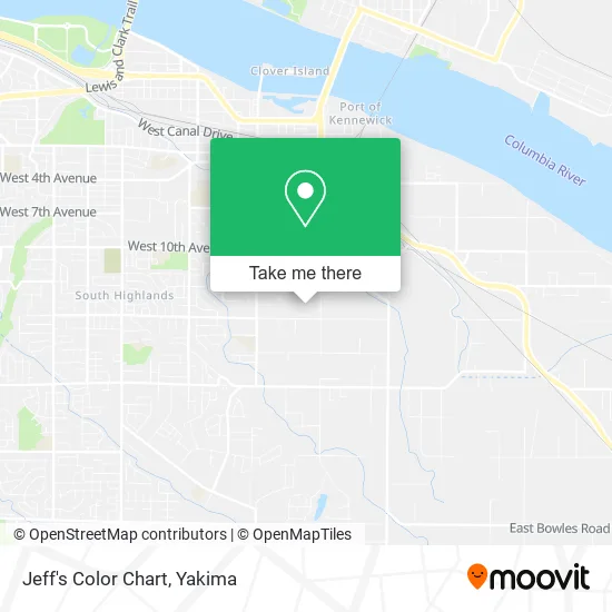 Jeff's Color Chart map