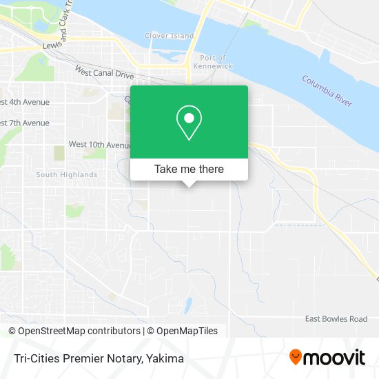 Tri-Cities Premier Notary map