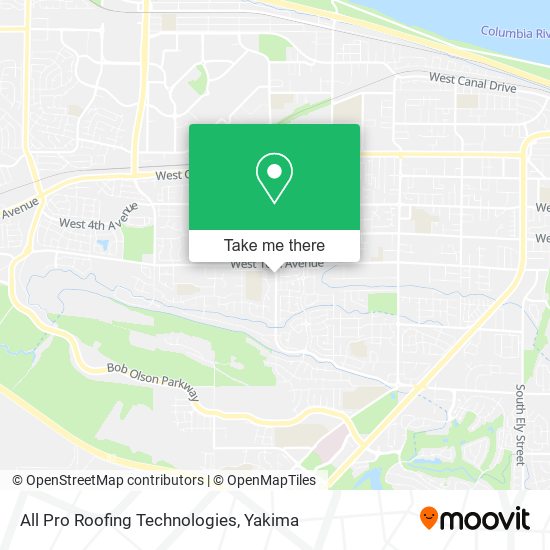 Mapa de All Pro Roofing Technologies