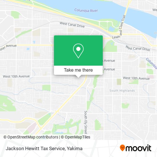 Jackson Hewitt Tax Service map