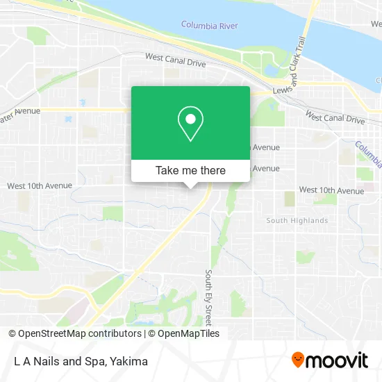 L A Nails and Spa map