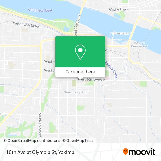 Mapa de 10th Ave at Olympia St