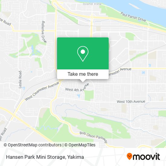 Mapa de Hansen Park Mini Storage