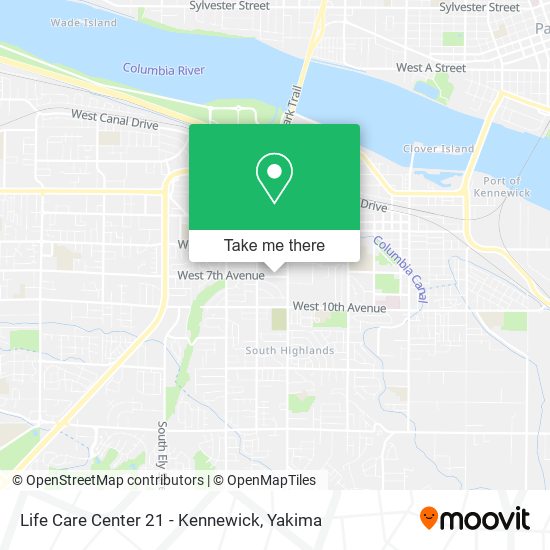 Mapa de Life Care Center 21 - Kennewick