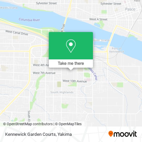 Mapa de Kennewick Garden Courts