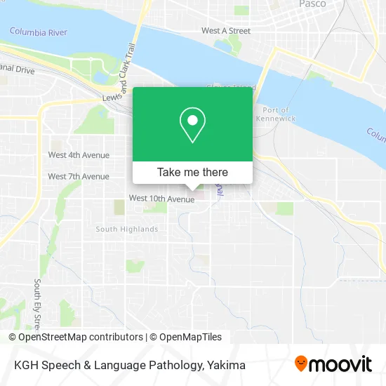 KGH Speech & Language Pathology map