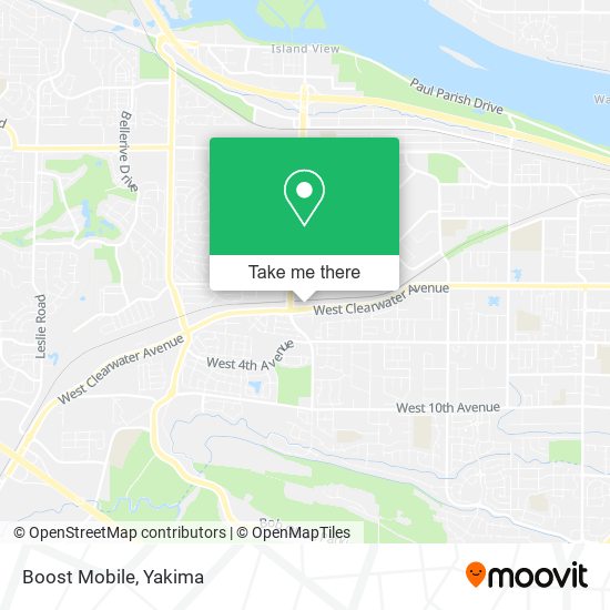 Mapa de Boost Mobile