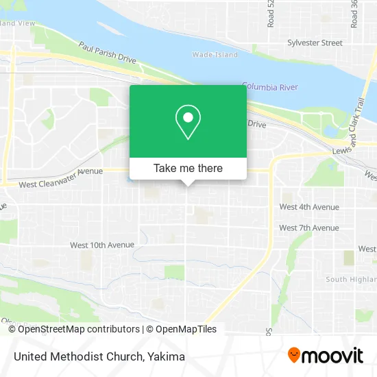 United Methodist Church map