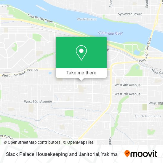 Slack Palace Housekeeping and Janitorial map