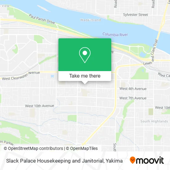 Slack Palace Housekeeping and Janitorial map