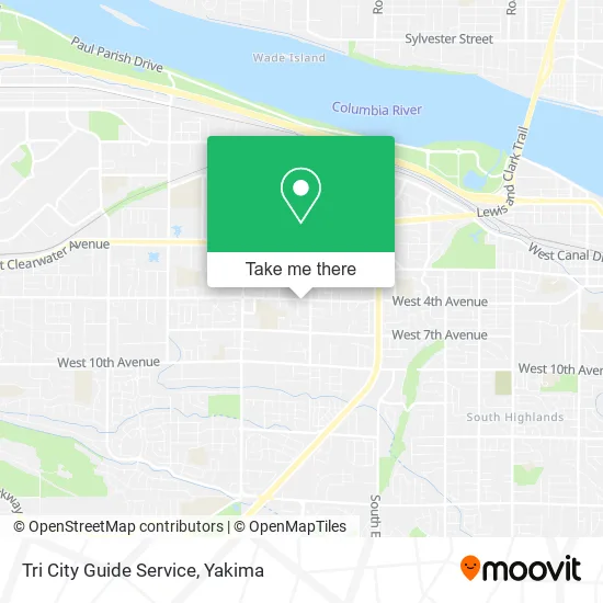 Tri City Guide Service map